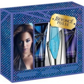 Beyoncé Pulse parfémovaná voda 30 ml + sprchový gel 75 ml + tělové mléko 75 ml, dárková sada