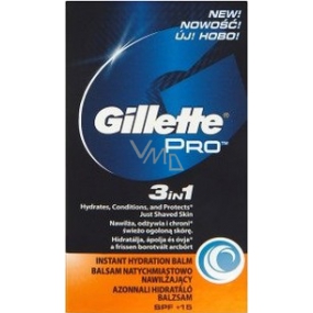 Gillette Pro 3v1 SPF15+ balzám po holení, pro muže 50 ml