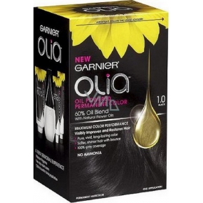 Garnier Olia barva na vlasy bez amoniaku 1.0 Ultra černá