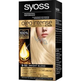 Syoss Oleo Intense Color barva na vlasy bez amoniaku 9-10 Zářivě plavý