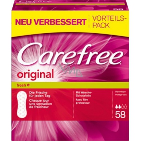 Carefree Original Fresh slipové intimní vložky 58 kusů