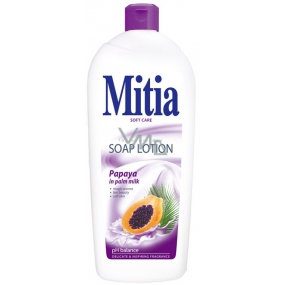Mitia Papaya in Palm Milk krémové tekuté mýdlo náhradní náplň 1 l
