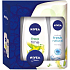 Nivea Fresh deodorant sprej 150 ml + Free Time sprchový gel 250 ml + krém 30 ml pro ženy kosmetická sada