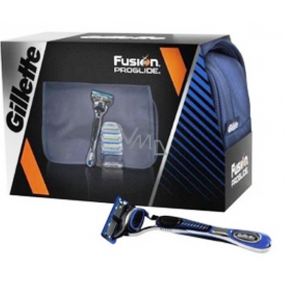 Gillette Fusion ProGlide Manual strojek + náhradní hlavice 3 kusy + kosmetickou tašku, kosmetická sada pro muže