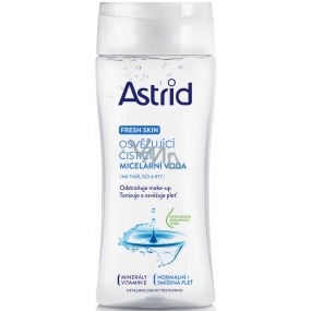 Astrid Fresh Skin Osvěžující čisticí micelární voda pro normální a smíšenou pleť 200 ml