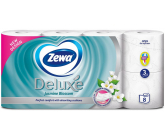 Zewa Deluxe Aqua Tube Jasmine Blossom parfémovaný toaletní papír 150 útržků 3 vrstvý 8 kusů, rolička, kterou můžete spláchnout