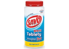 Savo 3v1 Maxi komplex Chlorové tablety do bazénu dezinfekce 1,4 kg