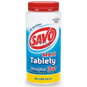 Savo 3v1 Maxi komplex Chlorové tablety do bazénu dezinfekce 1,4 kg