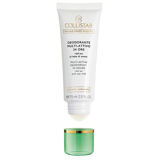 Collistar Multi-aktivní s ovesným mlékem 24h kuličkový antiperspirant deodorant roll-on pro ženy - bez alkoholu 75 ml