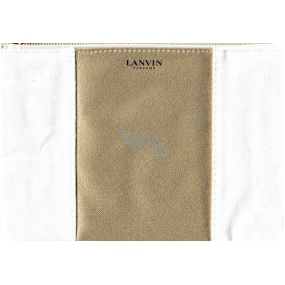 Lanvin Parfums kosmetická taštička bílo zlatá pro ženy 20,5 x 14 x 1 cm