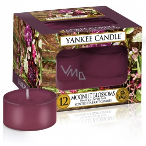 Yankee Candle Moonlit Blossoms - Květiny ve svitu měsíce vonná čajová svíčka 12 x 9,8 g