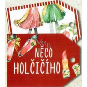 Nekupto Vánoční kartičky na dárky něco holčičího 5,5 x 7,5 cm 6 kusů