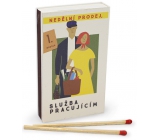 Nekupto Originální zápalky v retro stylu Nedělní prodej, služba pracujícím 45 kusů