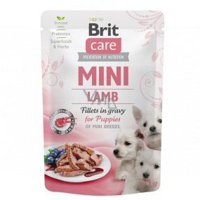 Brit Care Mini Puppy Lamb Fillets In Gravy kompletní superprémiové krmivo pro štěňata mini plemen kapsička 85 g