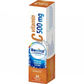 Revital Vitamin C Pomeranč doplněk stravy pro normální funkci imunitního systému 500 mg 20 šumivých tablet