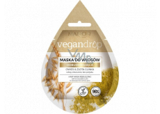 Marion Vegan Drop Oves & zlatý jíl intenzivní obnovující maska pro poškozené vlasy bez lesku 20 ml