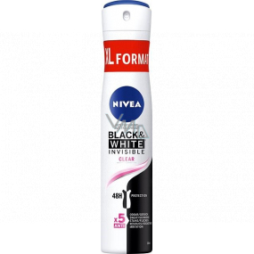 Nivea Black & White Invisible Clear antiperspirant deodorant sprej pro ženy 200 ml