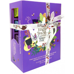English Tea Shop Super Fruit Collection mix sypaných čajů v pyramidkách 12 kusů 24 g, dárková sada