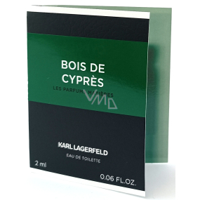 Karl Lagerfeld Bois de Cypres toaletní voda pro muže 2 ml s rozprašovačem, vialka