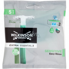 Wilkinson Extra Essential Sensitive 2 jednorázový holicí strojek 2 břitý pro muže 5 kusů