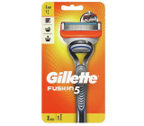 Gillette Fusion5 holicí strojek + náhradní hlavice 2 kusy, pro muže