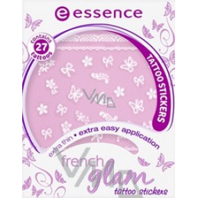 Essence Nail Art French Glam Tattoo Stickers tetovací nálepky na nehty 01 27 kusů