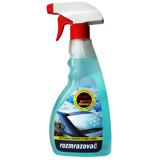 Tempo rozmrazovač k odstranění námrazy ze skel, světel, zrcátek, k uvolnění zamrzlých zámků 500 ml