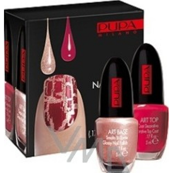 Pupa Nail Art Kit Safari sada na zdobení nehtů odstín 23 Coral Rose 2 x 5 ml