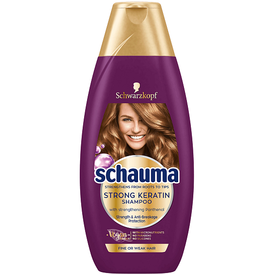 Schauma Keratin Strong posilující šampon pro jemné nebo slabé vlasy 250 ml