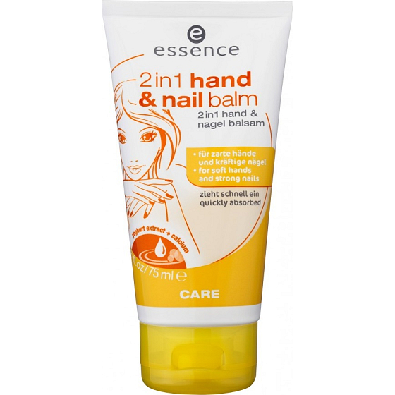 Essence 2v1 Hand & Nail Balm krém na ruce a nehty 75 ml