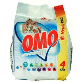 Omo Supreme 12 prášek na praní, bílé prádlo 40 dávek 4 kg