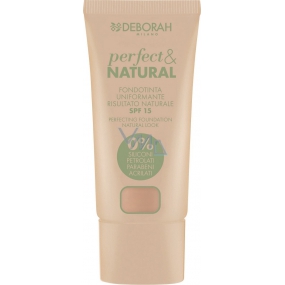 Deborah Milano Perfect & Natural Foundation SPF15 make-up 02 Light Rose 30 ml