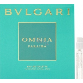 Bvlgari Omnia Paraiba toaletní voda pro ženy 1,5 ml s rozprašovačem, vialka