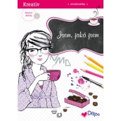 Ditipo Třpytivé omalovánky Dívka v županu 21 x 30 cm