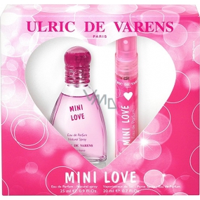 Ulric de Varens Mini Love parfémovaná voda pro ženy 25 ml + parfémovaná voda do kabelky 20 ml, dárková sada