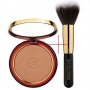 Collistar Silk Effect Bronzing Powder bronzující pudr 09 Sun Crystals 12 g + kosmetický štětec na pudr, kosmetická sada