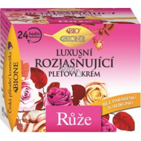 Bione Cosmetics Růže luxusní rozjasňující pleťový krém pro všechny typy pleti 51 ml