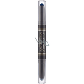 Max Factor Contouring Stick Eyeshadow 2v1 krémové oční stíny v tužce odstín 03 Midnight Blue & Silver Storm 15 g