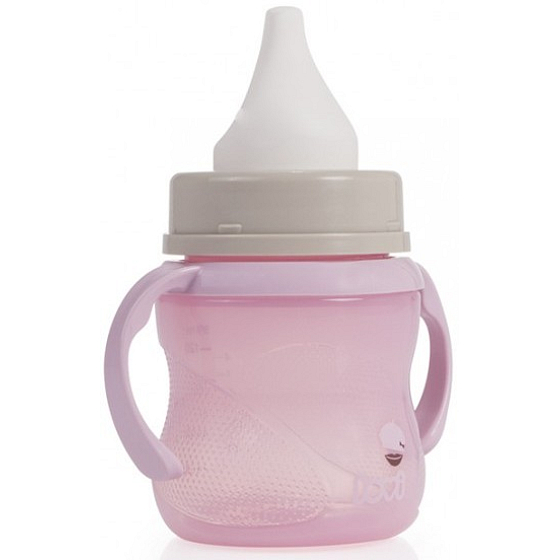 Lovi Retro Hrníček tréninkový růžový, neobsahuje BPA pro děti od 6 měsíců 150 ml