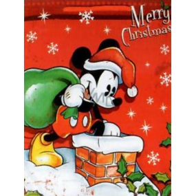 Nekupto Dárková papírová taška 33 x 26 x 13 cm Vánoční Mickey Mouse 1188 WLGL