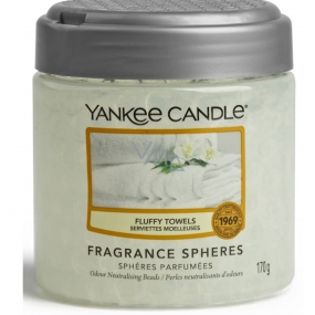Yankee Candle Fluffy Towels - Nadýchané osušky Spheres voňavé perly neutralizují pachy a osvěží malé prostory 170 g