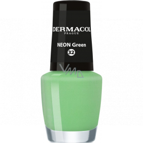 Dermacol Neon Nail Polish Neonový lak na nehty 32 Neon Green 5 ml