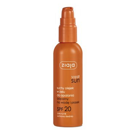 Ziaja Sopot Sun SPF 20 UVA+UVB suchý olej na opalování v gelu rozprašovač 90 ml