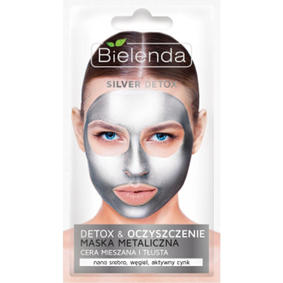 Bielenda Silver Detox maska na smíšenou a mastnou pleť 8 g