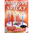 Dortové svíčky s držáky Černá 15 kusů