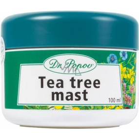 Dr. Popov Tea Tree dezinfekční mast na opary, akné, kožní potíže 100 ml