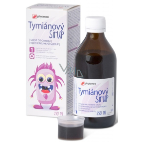 Phyteneo Tymiánový bylinný sirup pro zklidnění horních cest dýchacích od 1 roku 250 ml