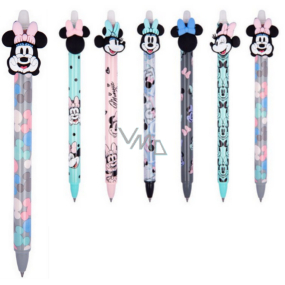 Colorino Gumovatelné pero Minnie Mouse barevné hlavy, modrá náplň 0,5 mm