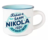 Albi Espresso hrneček Nikola - Krása a šarm, jsou její další jména 45 ml