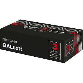 BALsoft 3vrstvé papírové kapesníčky v krabici, 105 ks